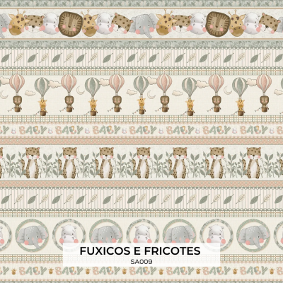 Tecido F&F BARRAS SAFARI  SA009