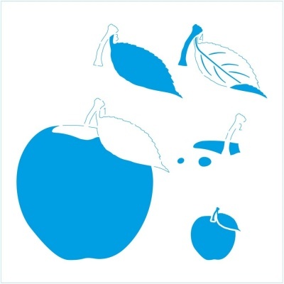 STXX-217 - STENCIL - MAÇÃ - BY JUARI SOUZA