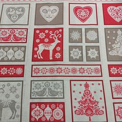 TECIDO Makower Uk NATAL 1483