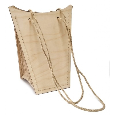 Woodbag bolso madeira/rafia 20x25x13cm WOO11