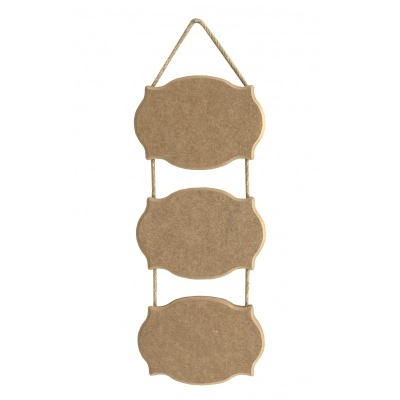 Conjunto 3 placas 37x14,5cm  650074