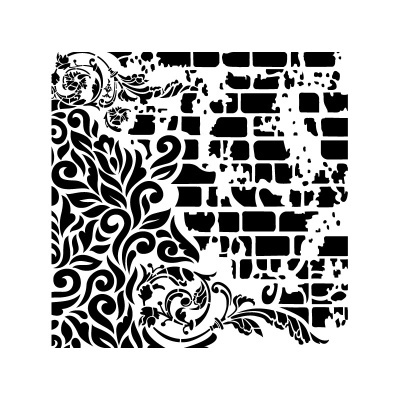 Stencil GRUNGE MIDI 25x25cm  CADENCE  GCSM005