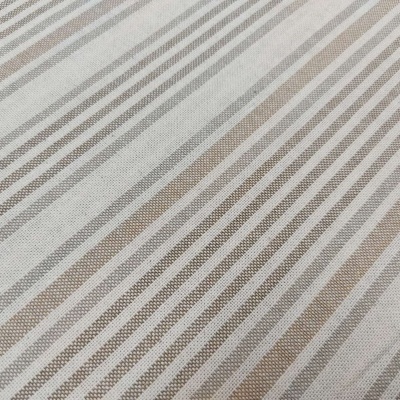 Tecido "Malibu" Risca Creme / Bege / Cru T02283