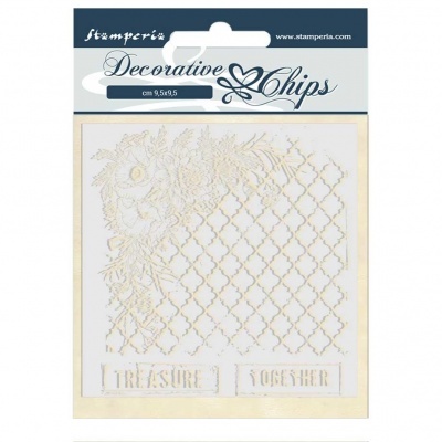 Stamperia Decorative Chips Journal Treasure Together (SCB51)