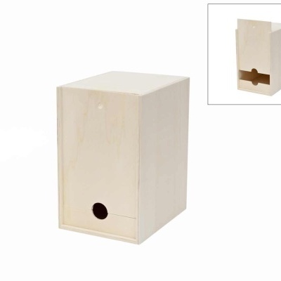 CAIXOTE VINHO madeira  5Lt 17,5x23x28cm    380005