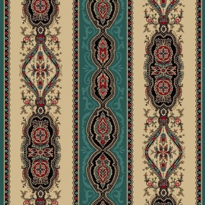 Tecido Marcus ELEGANT ESTATE COLLECTION by Judie Rothermel ORNATE STRIPE R331184D  TEAL