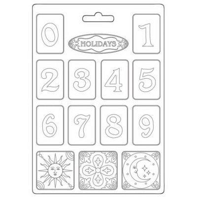 MOLDE A4 STAMPERIA "Blue Dream numbers" K3PTA4557