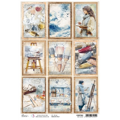 Papel de arroz A4 CIAO BELLA Mini Canvas CBRP 582