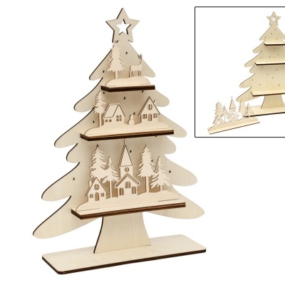 ARVORE NATAL C/ PRATELEIRAS 35X45.5X0.6CM CHOUPO  742529