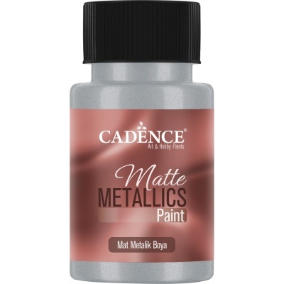 Tinta Metálica MATE 50ml Prata CADENCE  MMB31