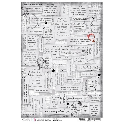 PAPEL DE ARROZ A4 Love words CIAO BELLA  CBRP501