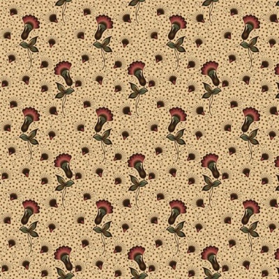 Tecido Marcus Fabrics "STURBRIDGE FLORAL PETITES" HOPE CHEST R170711D  VANILLA