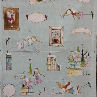 TECIDO "LOS DUENDES" Natal B41 60282