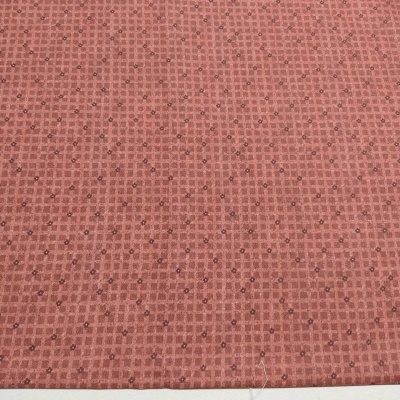 Tecido F&F flores/xadrez fundo bordeaux  AMO PL006