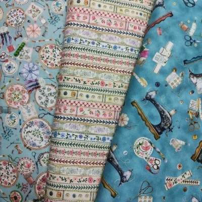 Tecido R.K. "Make it sew"  RK22702