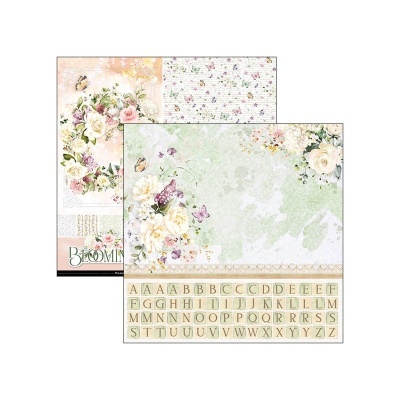 Bloco scrapbooking Blooming Patterns Pad 12x12 8/Pkg CIAO BELLA Referencia: CBT066
