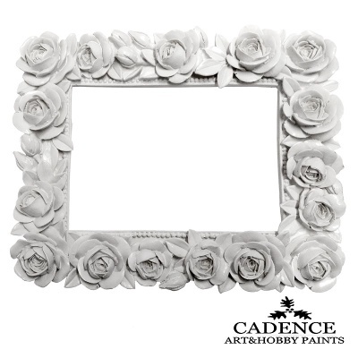 Moldura rosas Resina Ext: 25x20.5cm  Int: 16x11.5cm  1865