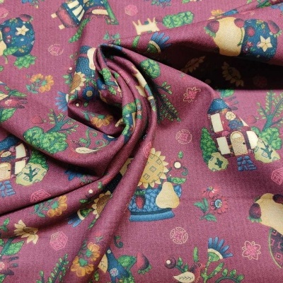 Tecido "House on Summer Hill" by Hannah West of Luckyday for Henry Glass & Co. 2921-88