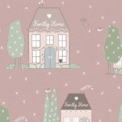 TECIDO "LOVE FAMILY" BY VÉRONIQUE REQUENA 58003