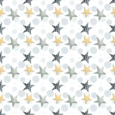 Tecido F&F Voe Alto "estrelas"  VOE002