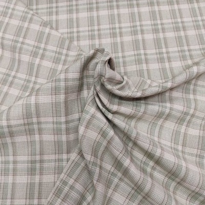 Tecido "One Sister" xadrez  verde HG33877