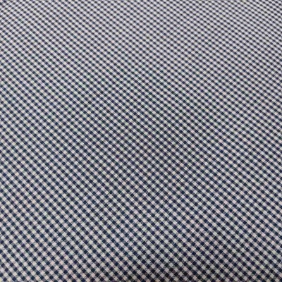 Tecido RK 14300D1-9 Xadrez 1x1 Azul Ganga T1956