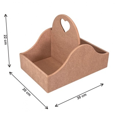 Cesta mdf c/pega 20x22x30cm  650110