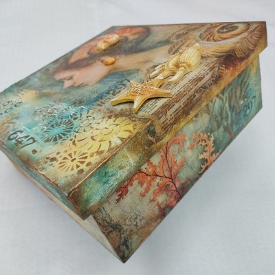 Caixa ampla com tampa de encaixe 25x25x10cm 9437