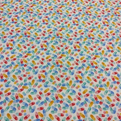 TECIDO Blank Quilting Pam Branch "Doctors ara everyday heroes" 1926 T1701