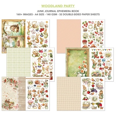 WOODLAND PARTY Ephemera Book A4  CIAO BELLA  CBB011