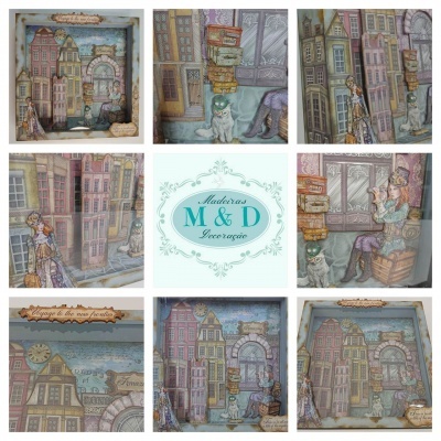 QUADRO c/VIDRO 33x33x5.5cm 87645