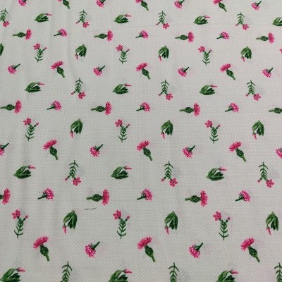 TECIDO BLANK QUILTING FLORES n23 6524