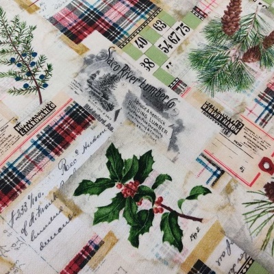 Tecido FreeSpirit Tim Holtz Holidays Past PWTH 197