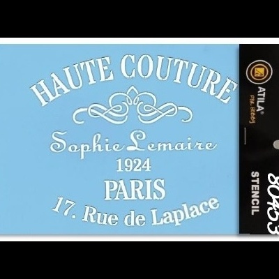 Stencil 15x20 "Haute Couture" 80453