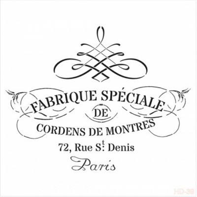 STENCIL CADENCE 45x45CM HD39