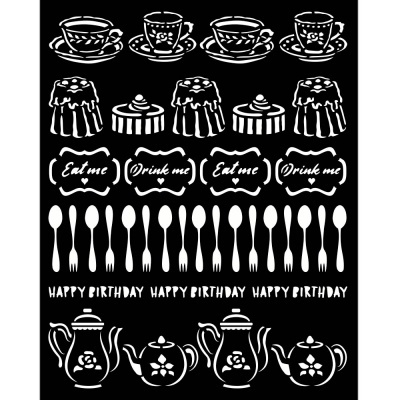 stencil 20x25 cm - Alice sweety KSTD088