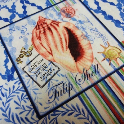 TECIDO STUDIO-E "DEEP BLUE SEA" BY GEOFF ALLEN 5792 T1700A