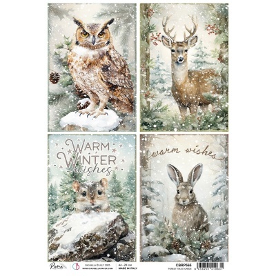 Papel de arroz A4 Forest Tales Cards  CIAO BELLA  CBRP565
