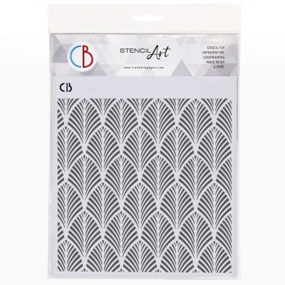 Texture Stencil 8"x8" Gold leaves Marca: CIAO BELLA Referencia: MS8-051