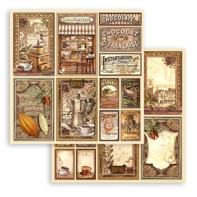 Bloco Scrapbooking 10F. 20x20cm - Coffee and Chocolate SBBS 93