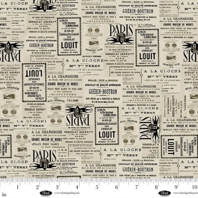 Tecido Blank Quilting 4114-30 Parchment || Paris Nights  BL 4114