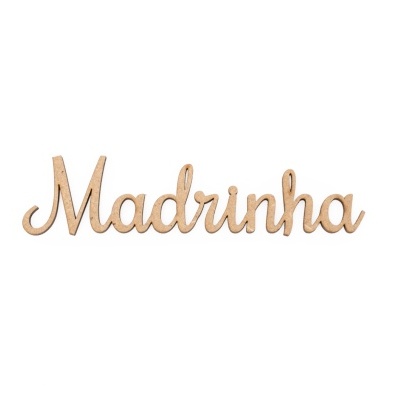 PALAVRA MADRINHA 12.3X3X0.3CM MDF  741822