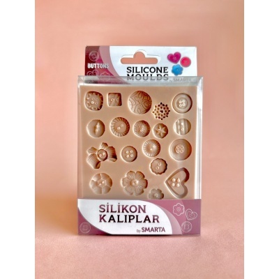 MOLDE SILICONE SMARTA 10X13CM "Botões" NU1013032