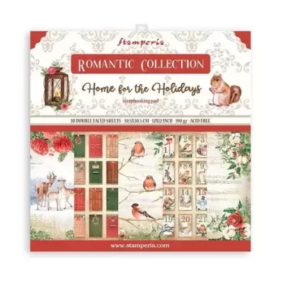 Bloco scrap Romantic Home for the Holidays 12x12 Inch Paper Pack (SBBL119)