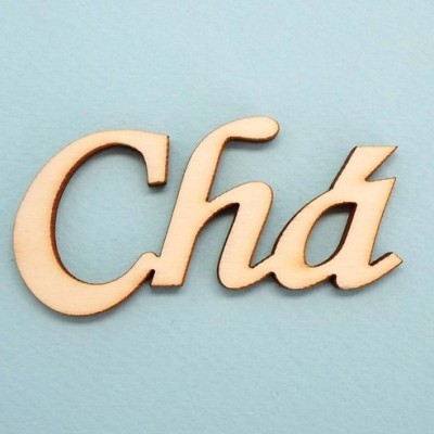 Palavra "Chá" 7x3cm 9800