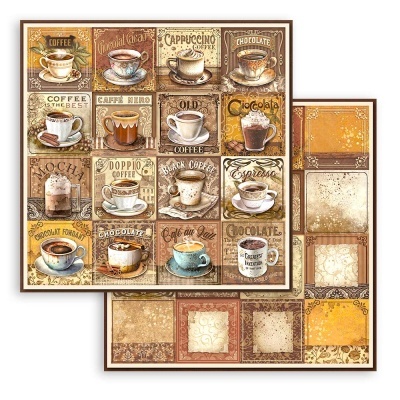 Bloco Scrapbooking 10F. 20x20cm - Coffee and Chocolate SBBS 93