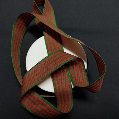 Fita 25mm Xadrez Vermelha / Verde 457X/25