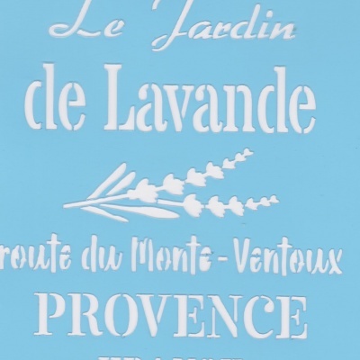 Stencil 15x20cm Le Jardin de Lavande 80592