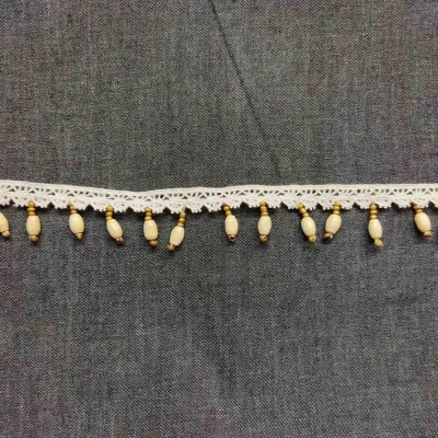 Renda c/adorno madeira 858187.0003 Cru