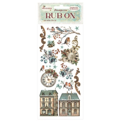 Rub-on 10,16x21,6cm - The Nutcracker  Clocks DFLRB108